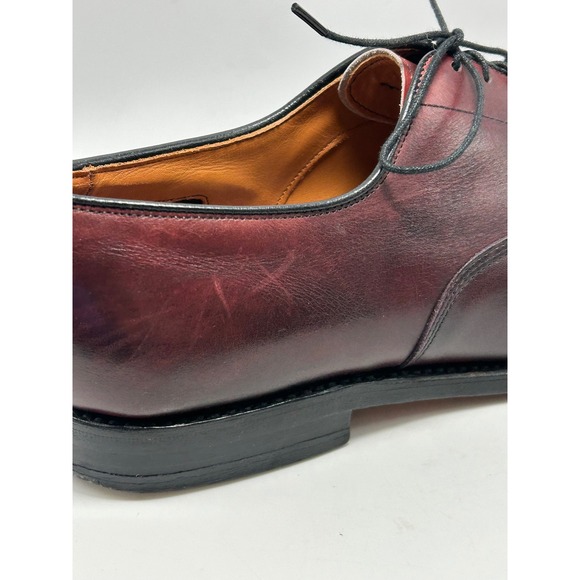 Allen Edmonds Park Avenue Mens 11.5 B Burgundy Leather Cap Toe Oxford 5875 main image 11